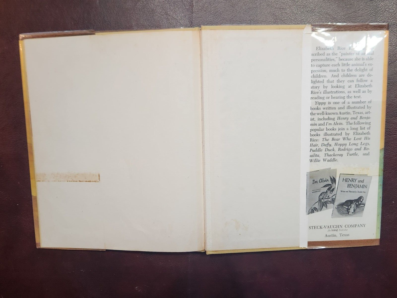 YIPPY ~ SIGNED by Elizabeth Rice 1971 hcdj FIRST EDTION ~ Scarce Collectible