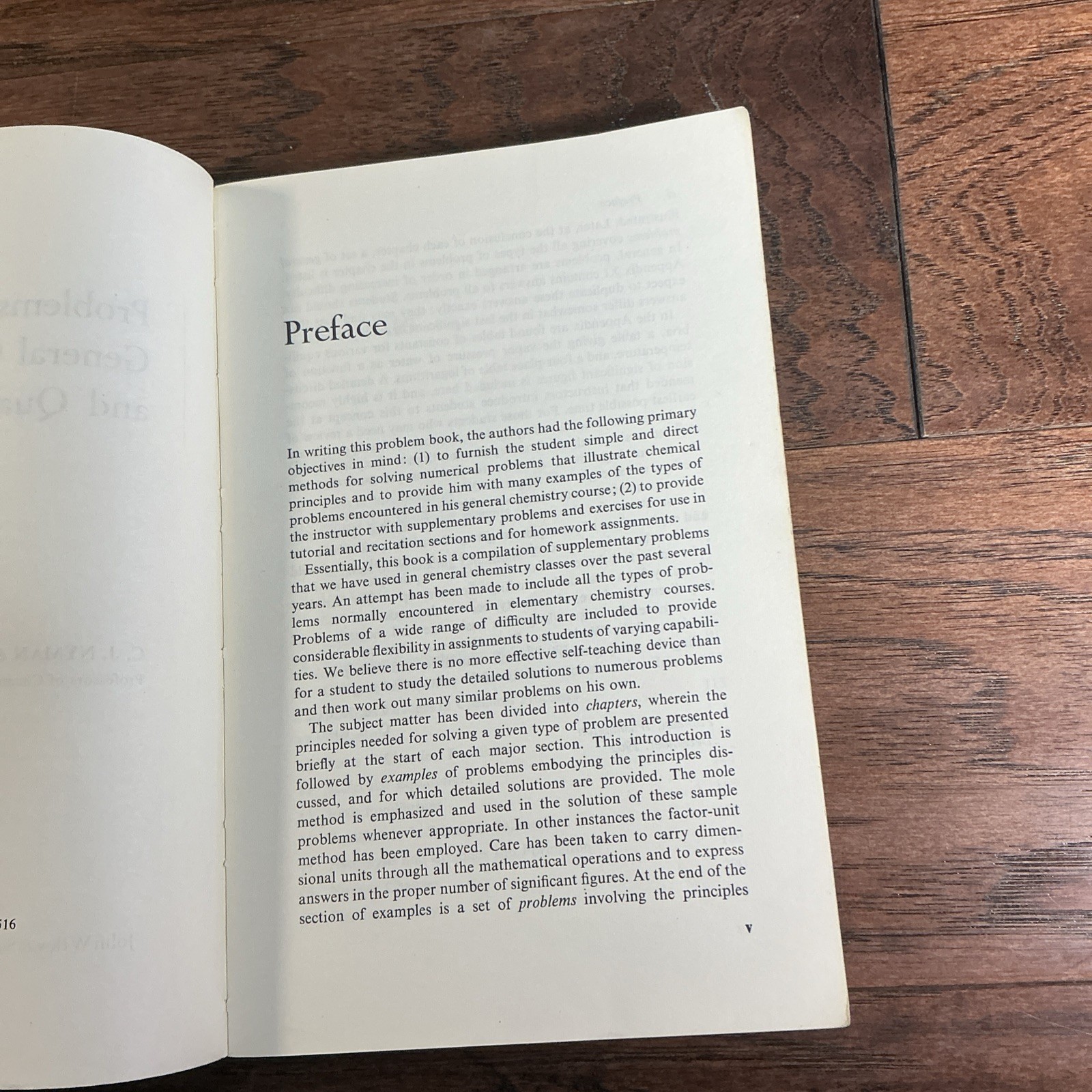 PROBLEMS FOR GENERAL CHEMISTRY AND QUALITATIVE ANALYSIS By C. J. Nyman & George