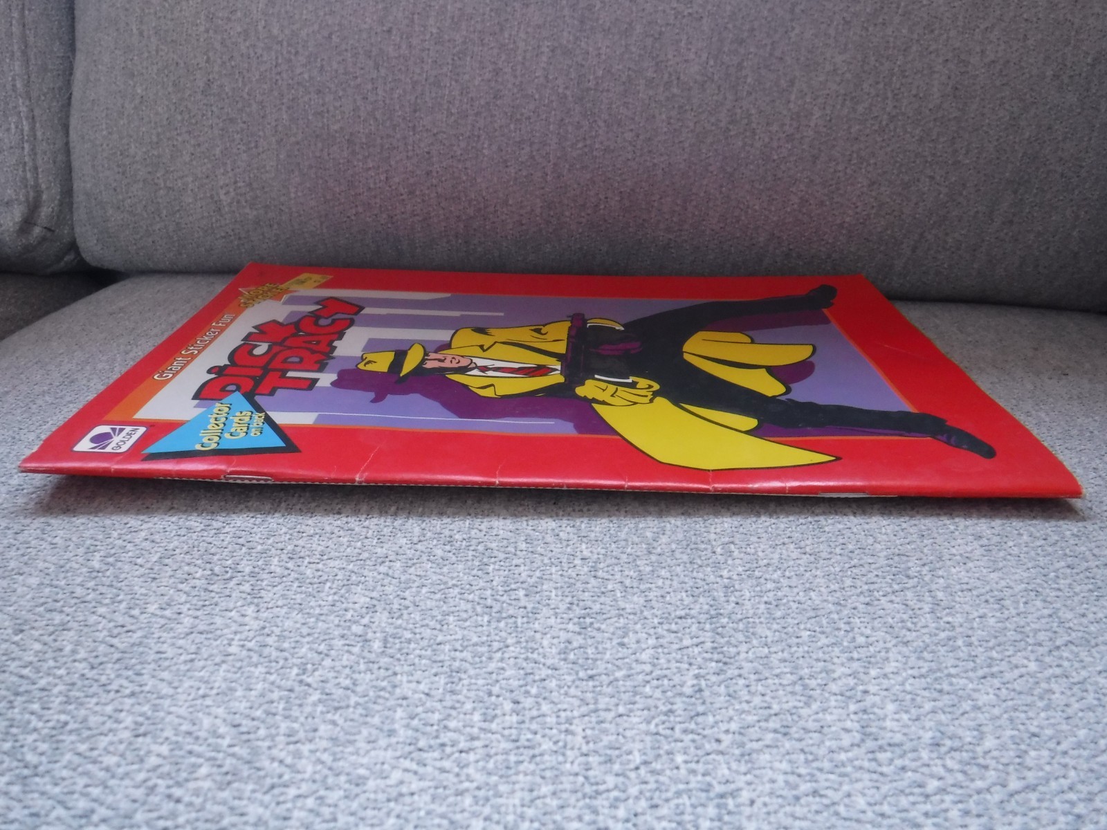 Dick Tracy Lot Giant Sticker Fun Coloring Book + 2 Folders 1990 Golden Vintage