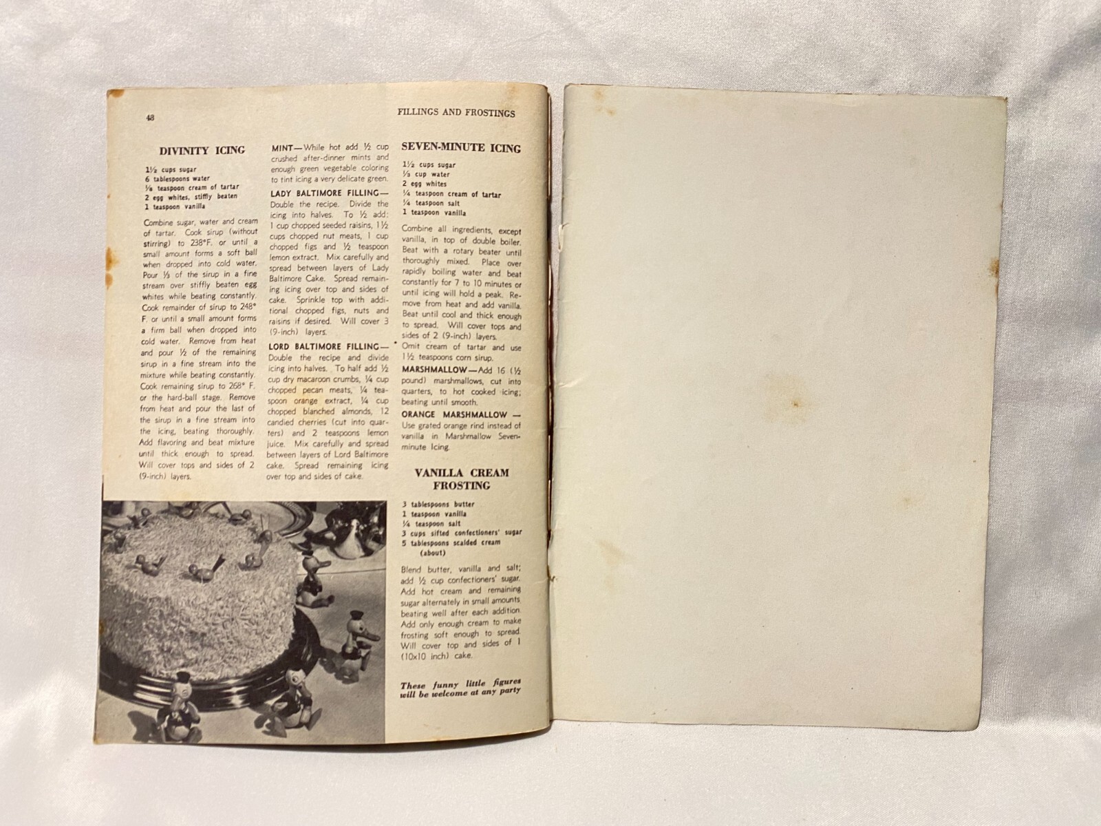 1950 250 Classic Cake Recipes Booklet Pages 1-48 Illustrated