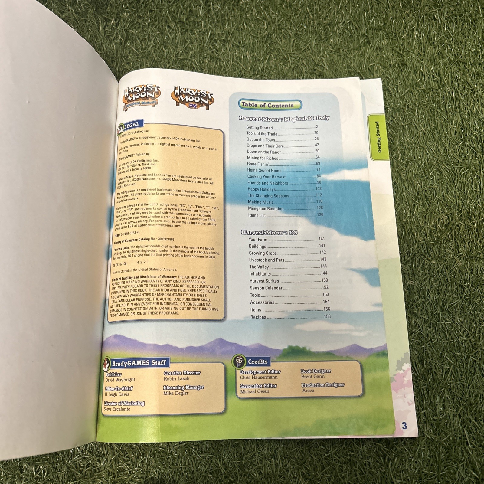 Official Harvest Moon Magical Melody Harvest Moon DS Strategy Guide BradyGames