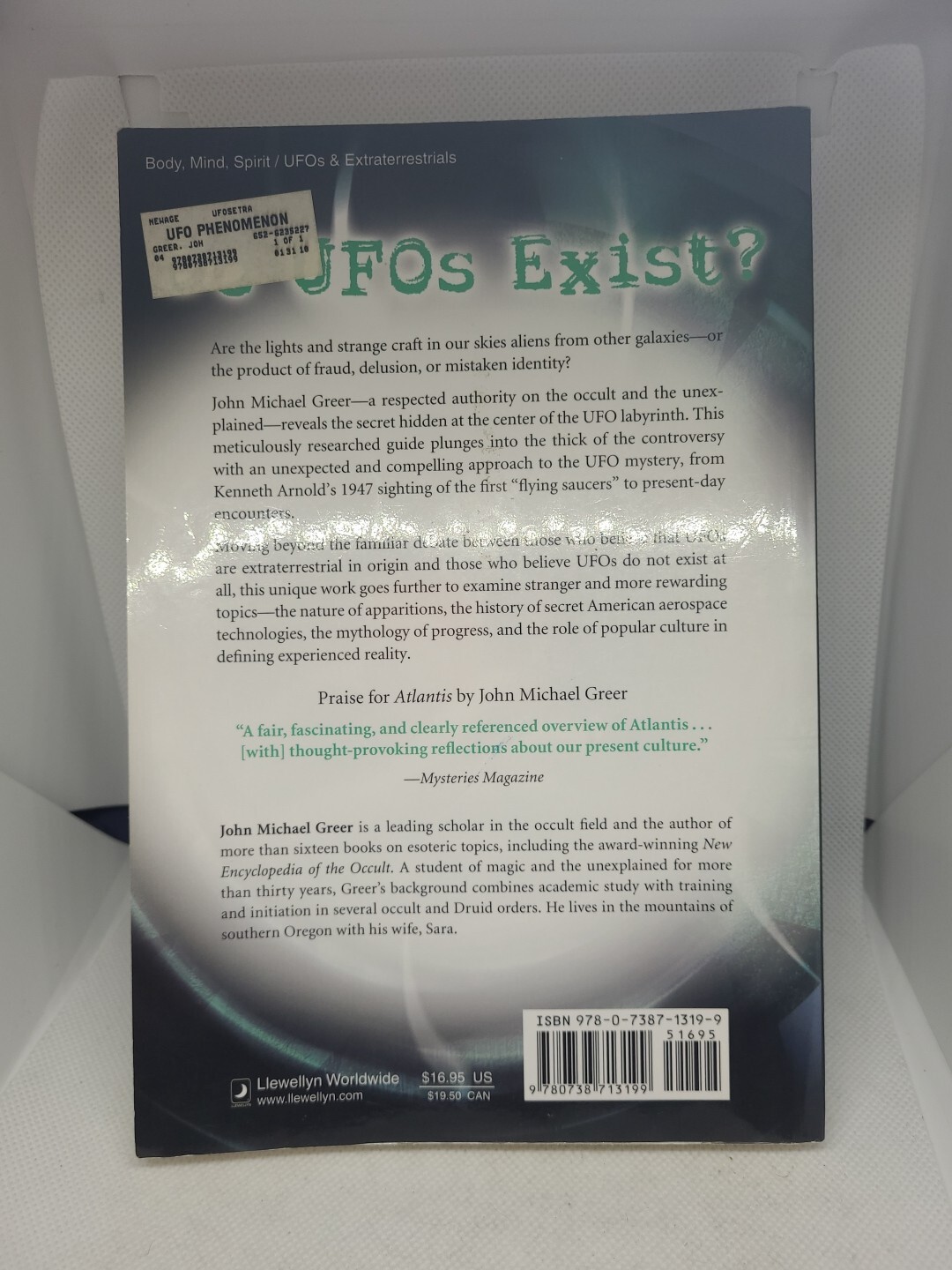 The UFO Phenomenon : Fact, Fantasy and Disinformation by John Michael Greer…