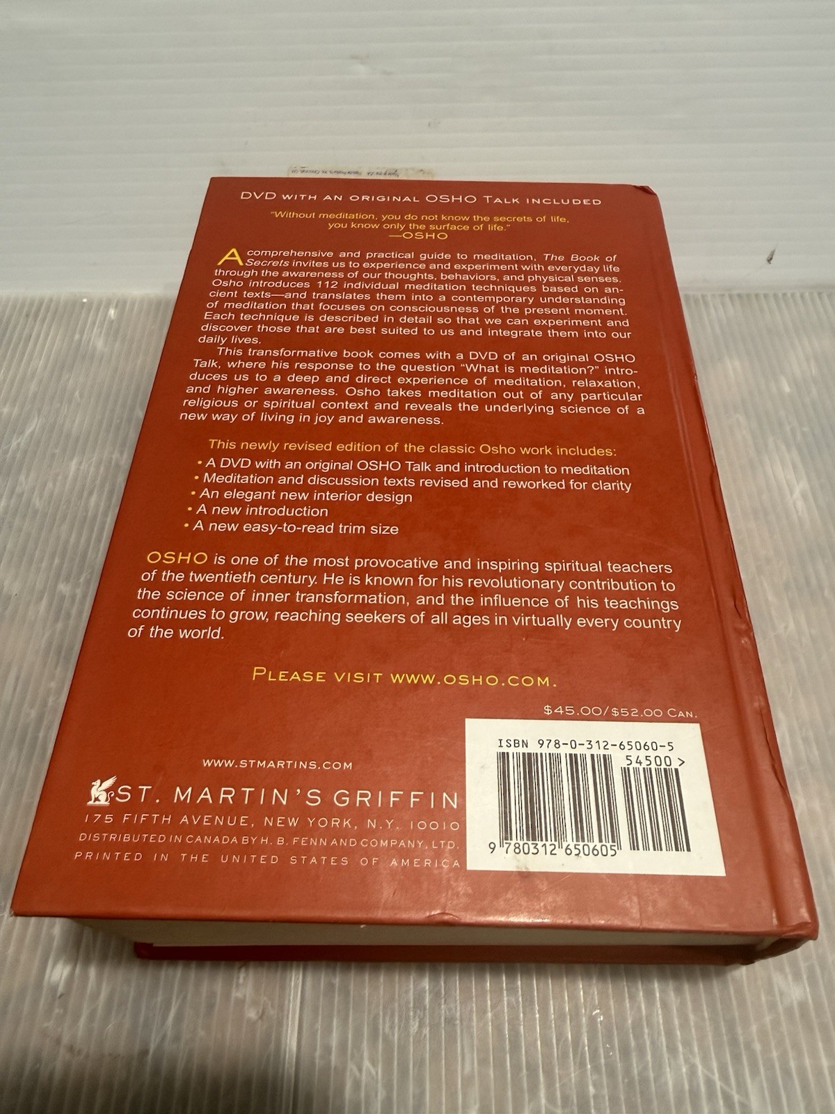 The Book of Secrets: 112 Meditations to Discover the Mystery Within – hardco…