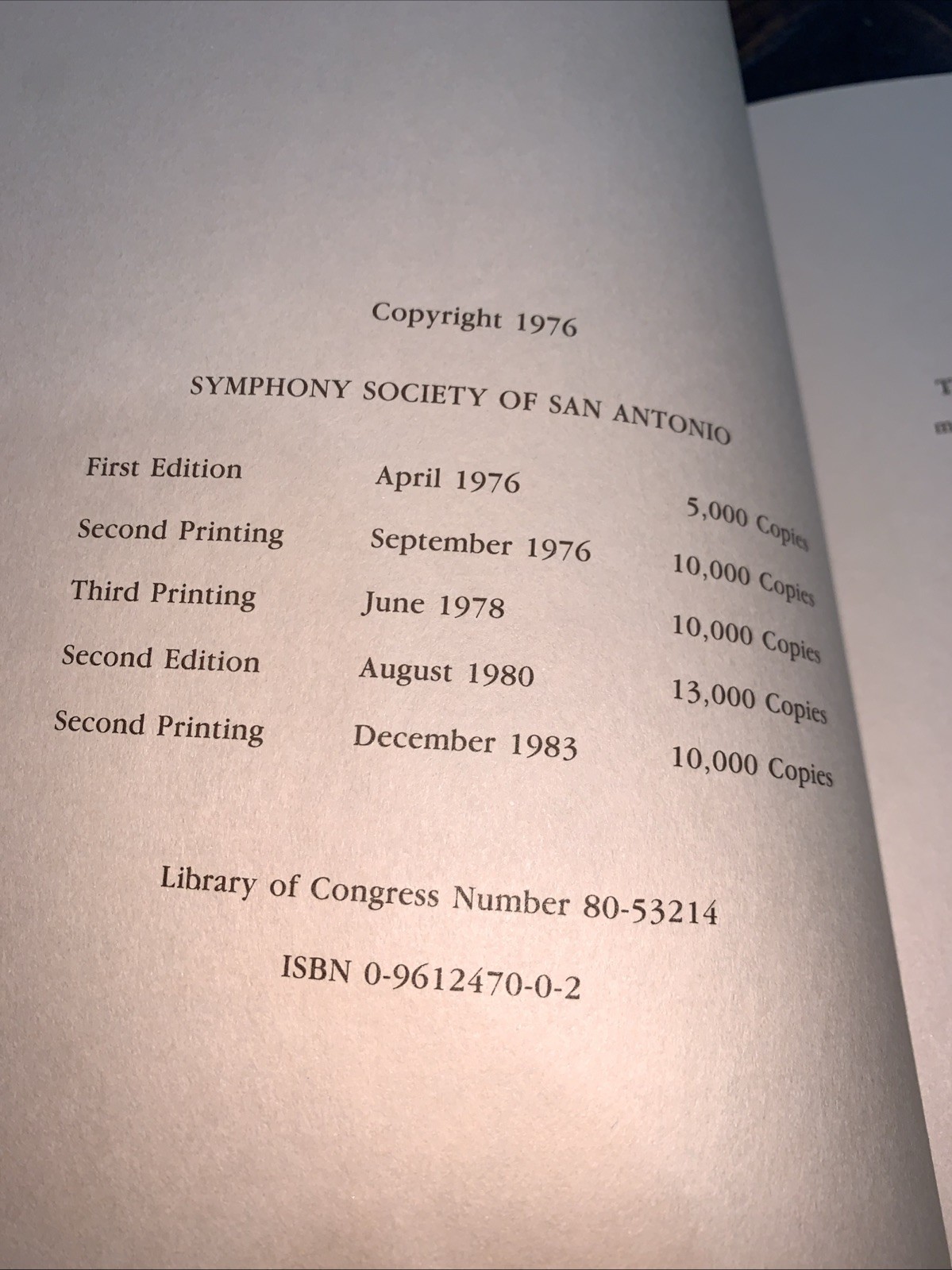 1983 San Antonio Cookbook II Symphony Society Hardback, 3rd printing 292 pages