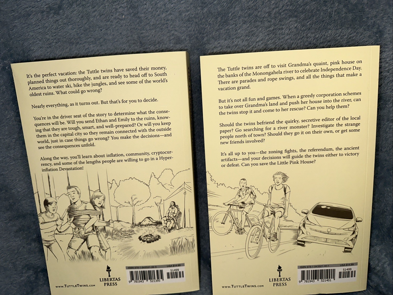 Lot of 2 The Tuttle Twins Choose Your Consequence Books 1 & 2 Connor Boyack