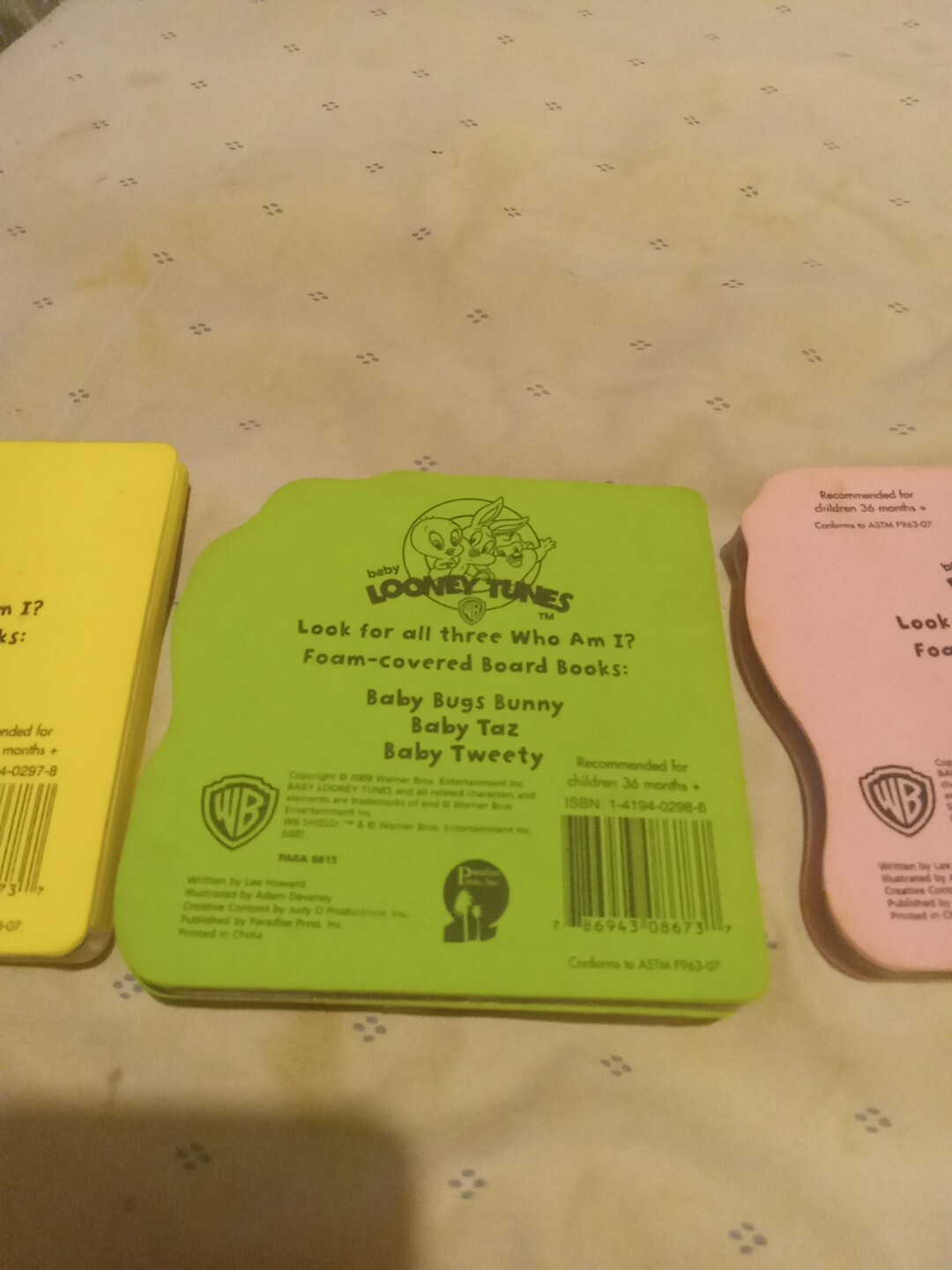 Looney toons Foam Books Baby Taz,Tweety,Bugs baby looney tunes, foam books