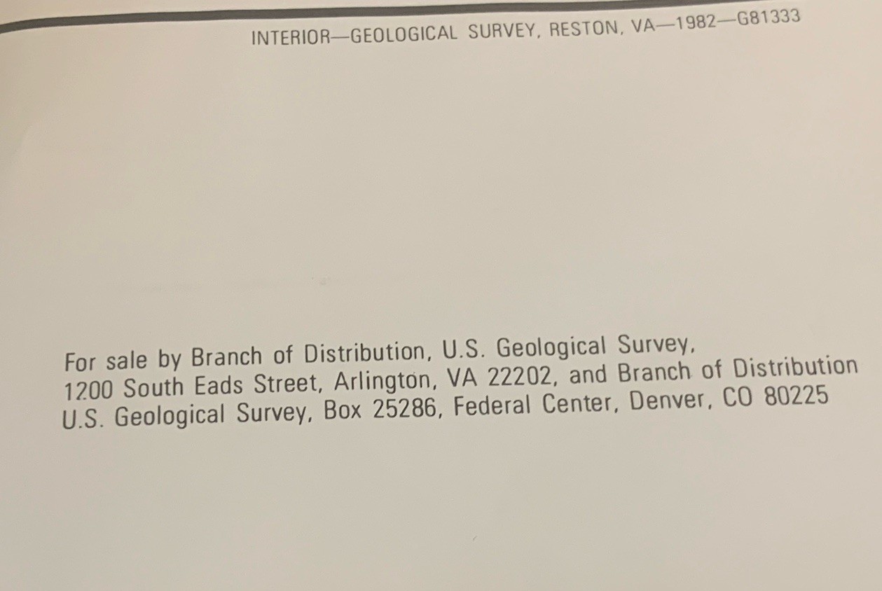Map Projections Used by the U.S. Geological Survey/Bulletin No. 1532 w/map