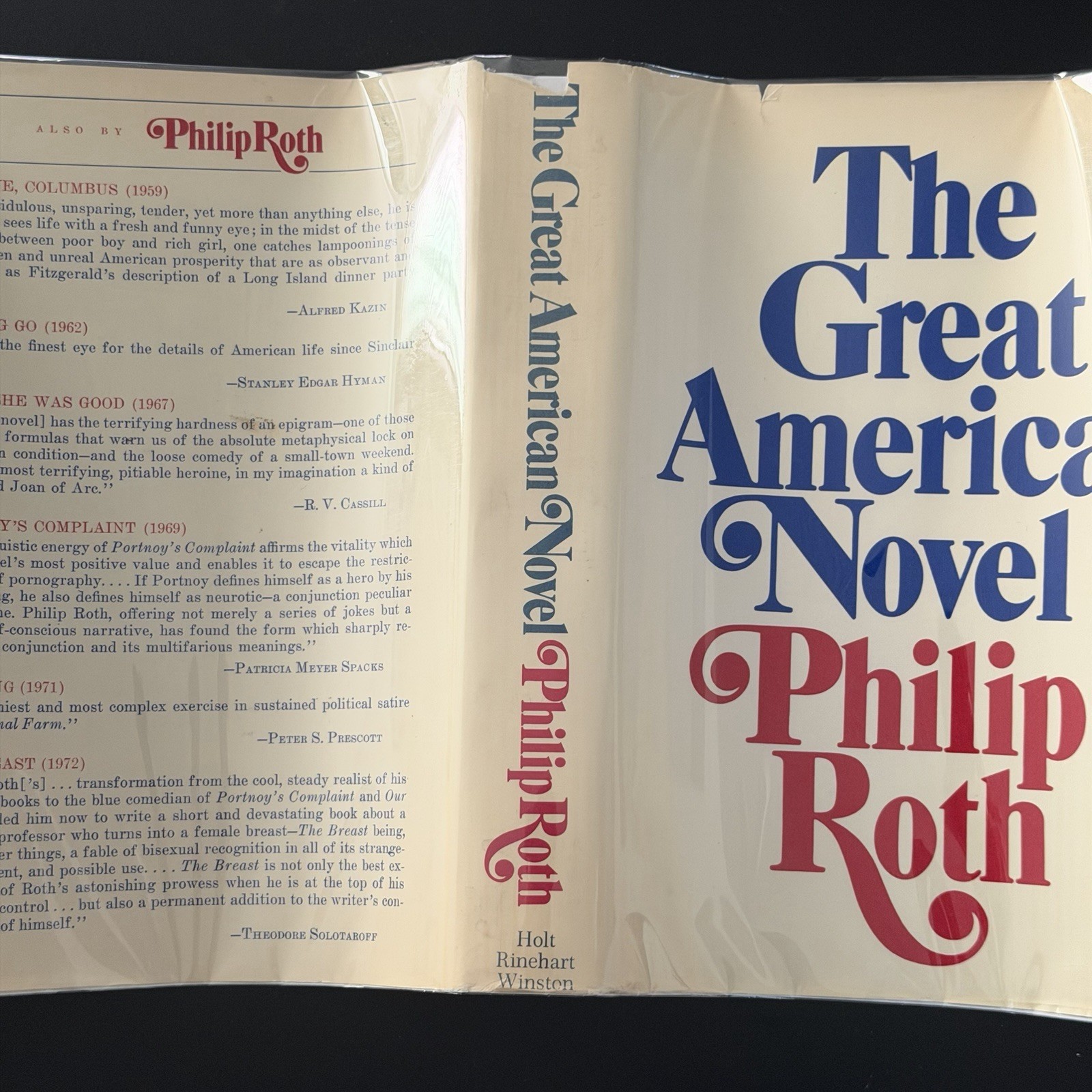 The Great American Novel Philip Roth 1973 Stated First Edition ARC w Note