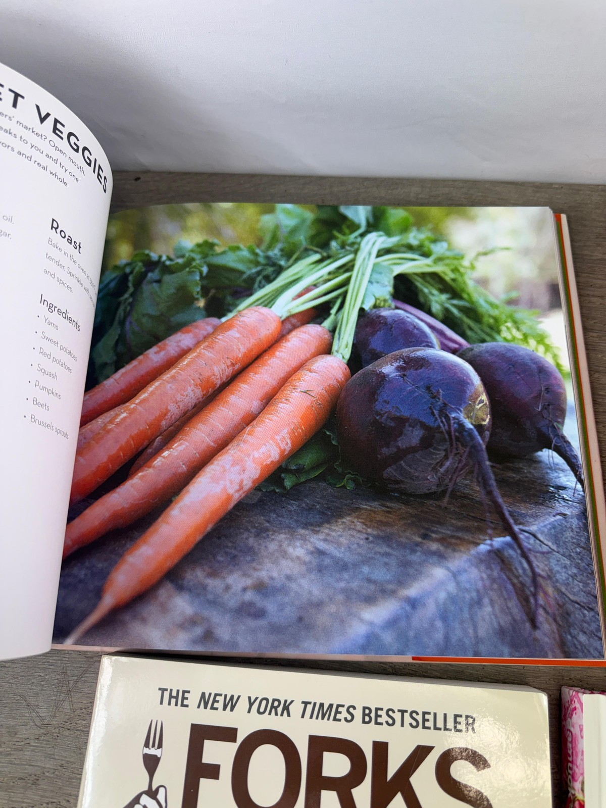 Plant-Based Vegan Cookbooks Lot 4 Plantpower Forks Over Knives Damuck Multicolor