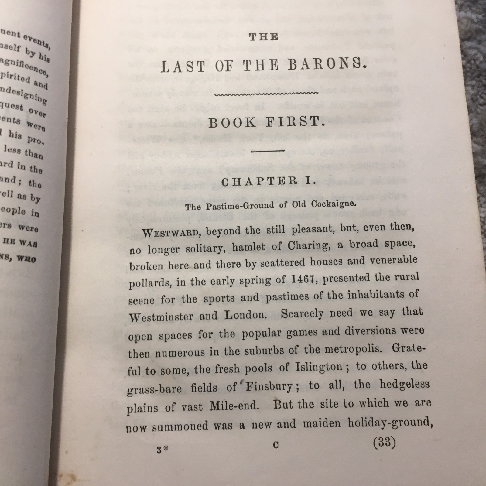The Last Of The Barons Edward Bulwer-Lytton 1881 J.B. Lippincott Historical Fic