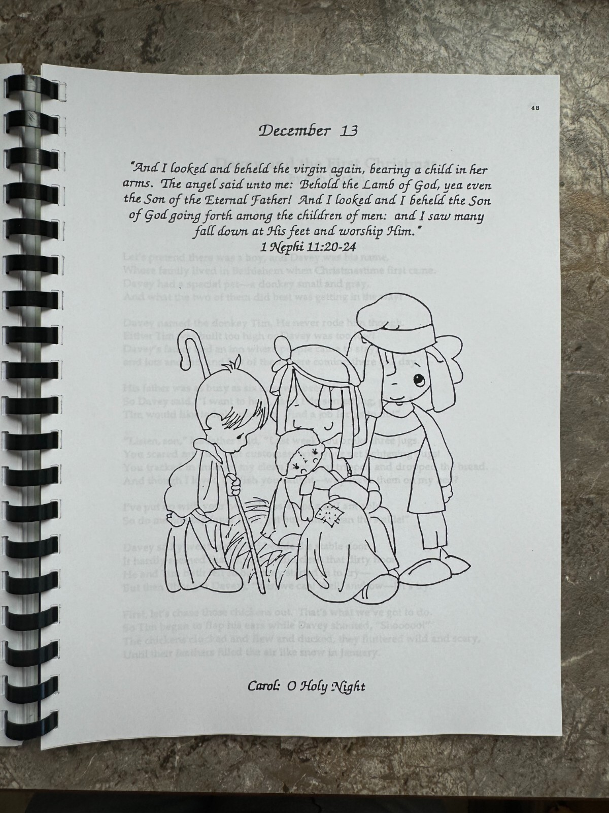 24 Days ‘Til Christmas ~ 92 Pages ~ Dec 1 – 24th ~ PB VG