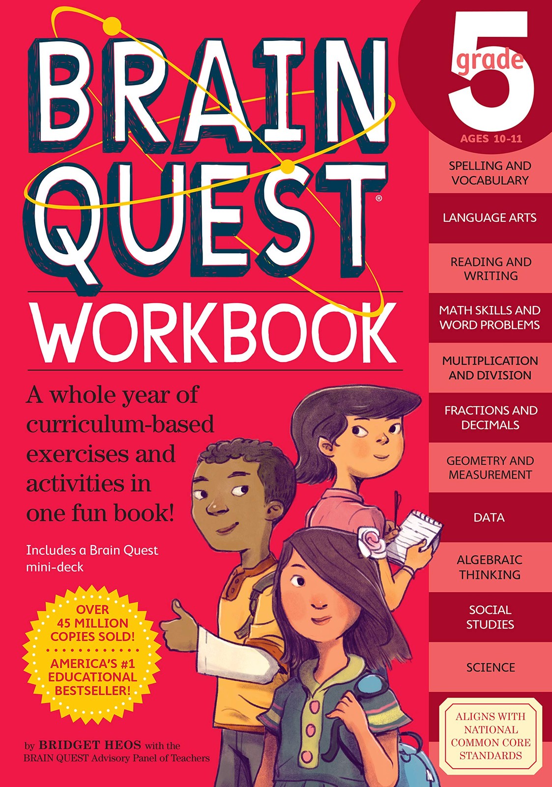 Brain Quest Workbook: Grade 5 – paperback Heos, Bridget|Rockefeller, Matt
