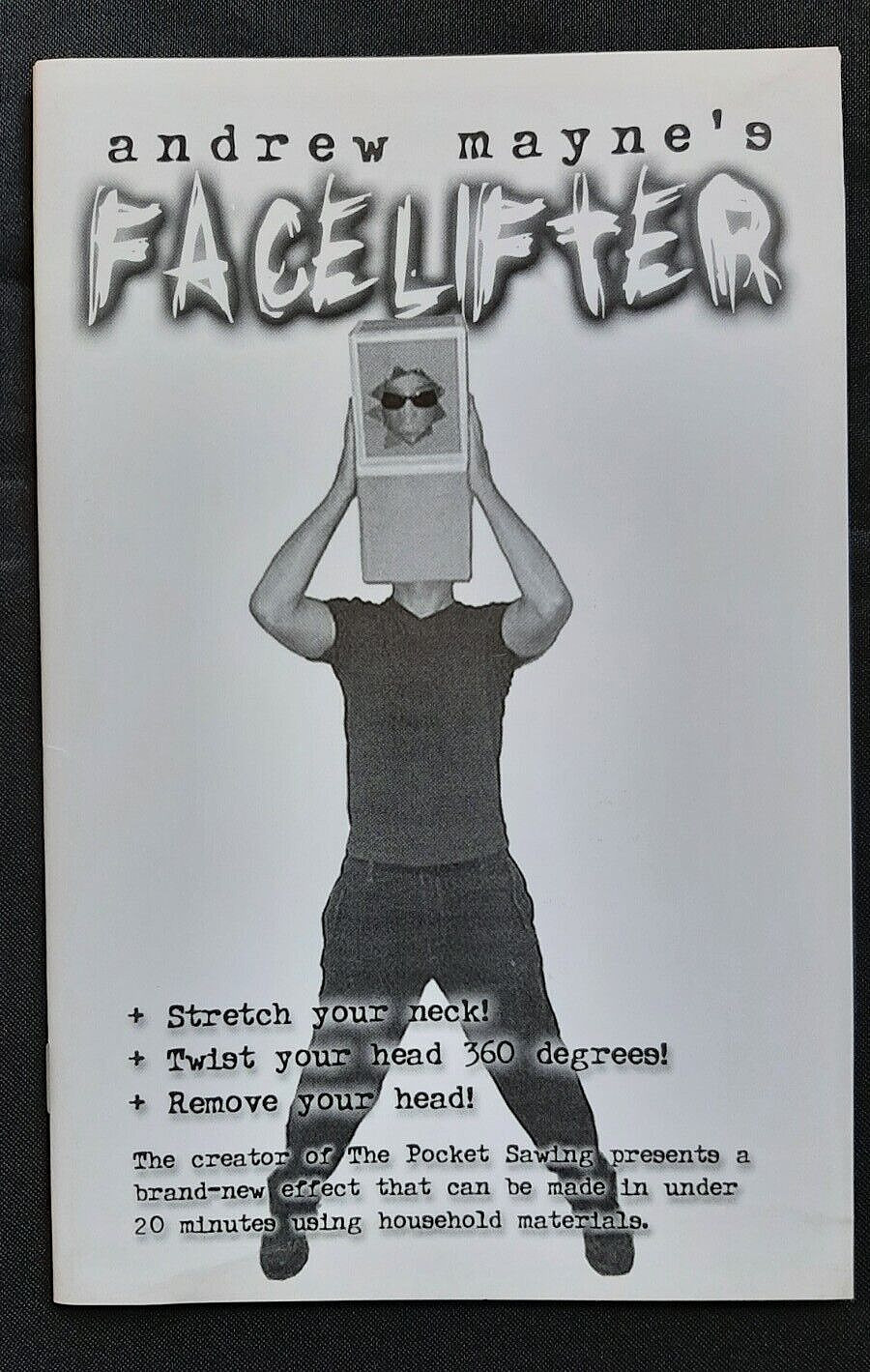 Andrew Mayne’s FACE LIFTER illusion booklet