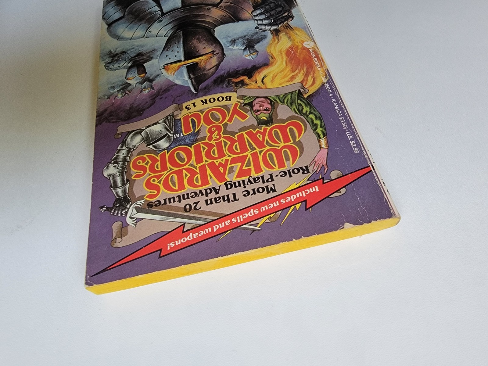 WIZARDS WARRIORS & YOU #13 CAVERN OF THE PHANTOMS R.L. Stine Avon 1st 1986