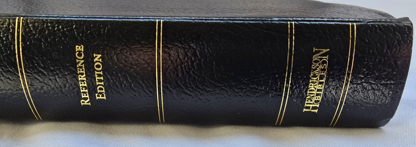 King James Version Reference Edition Black Bonded Leather Holy Bible 9×5.5 2022