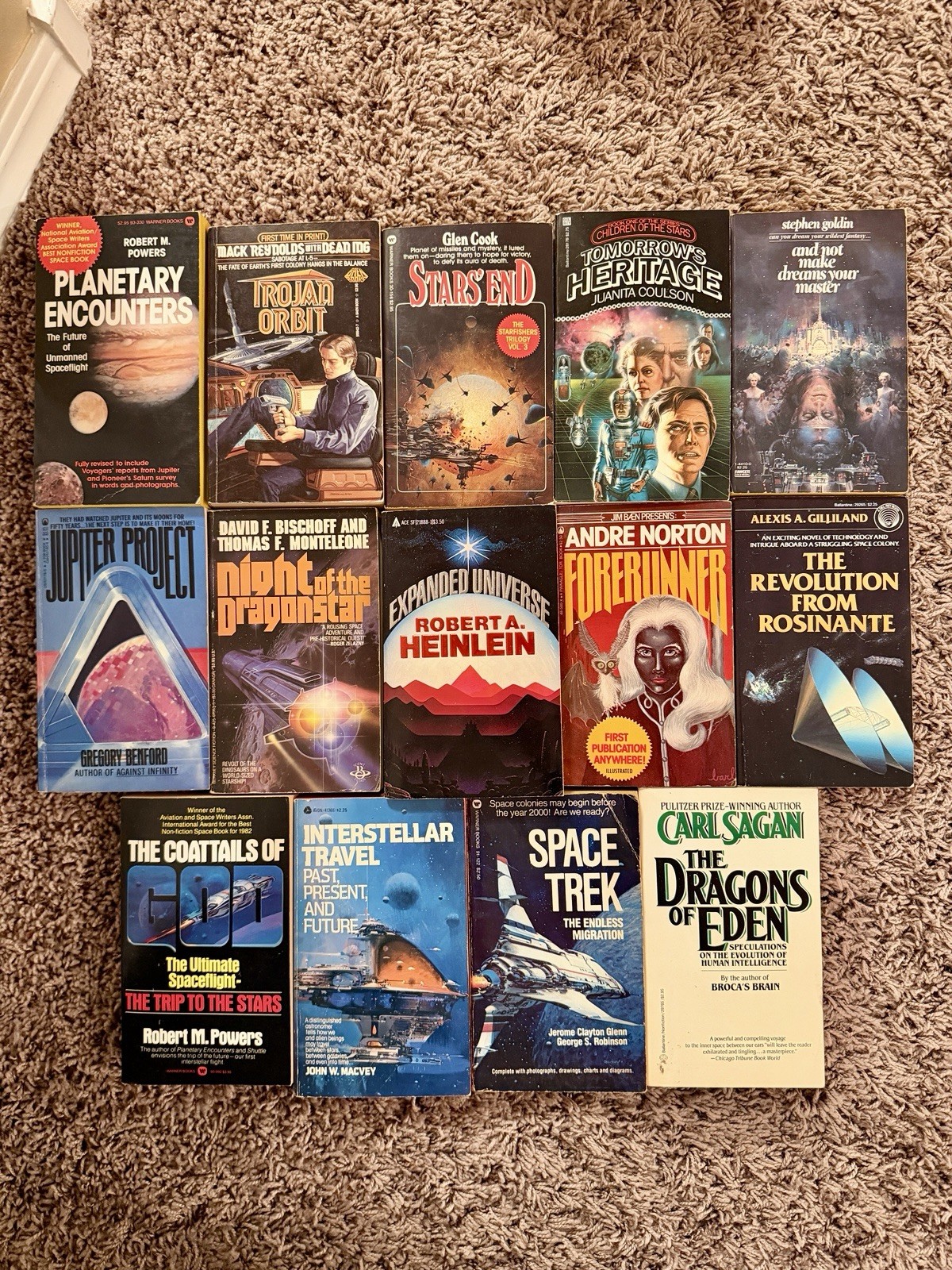 Lot of 14 Vintage Sci Fi Fantasy Space Alien Paperback Books 70’s-90’s