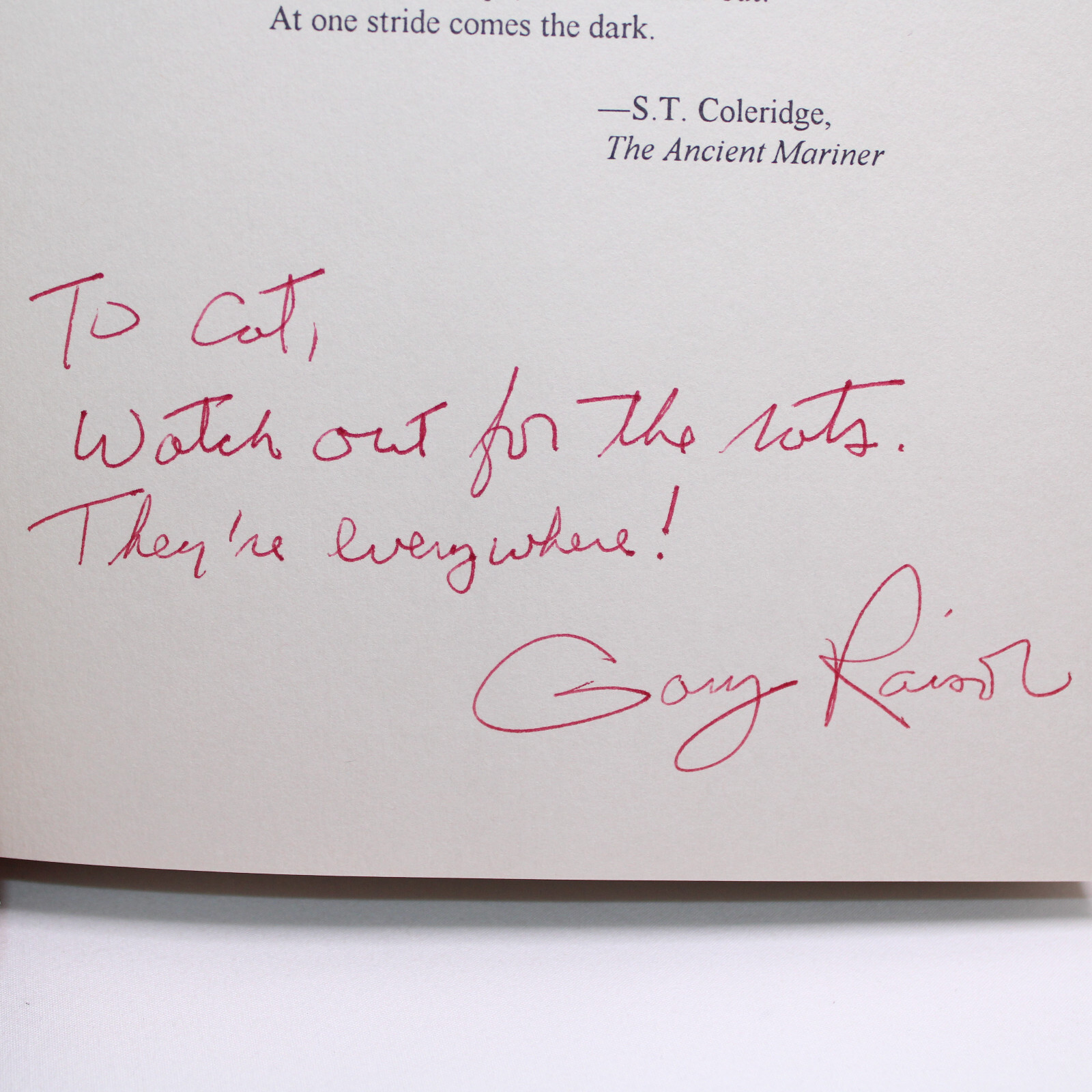 Signed Less Than Human By Gary Raisor First Edition Limited Signed First OCP Ed