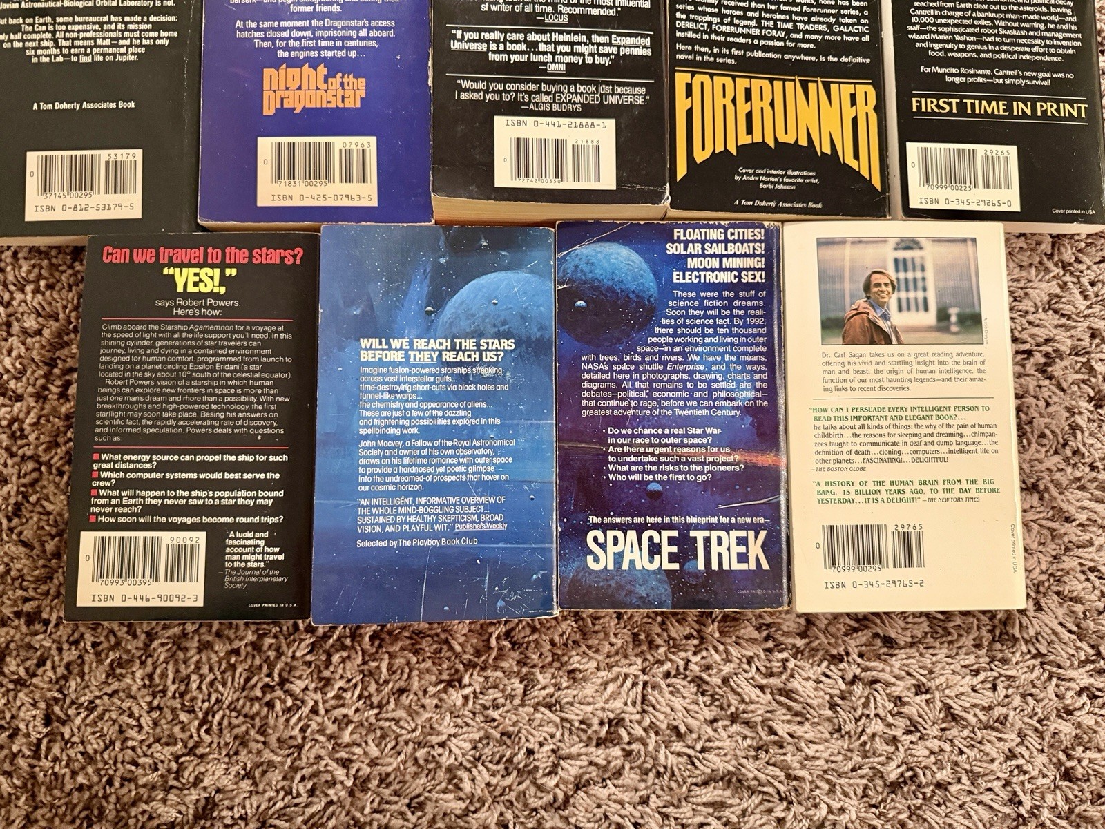 Lot of 14 Vintage Sci Fi Fantasy Space Alien Paperback Books 70’s-90’s