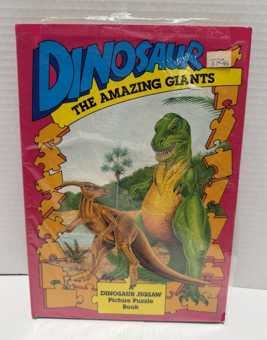 Dinosaur: The Amazing Giants Jigsaw Picture Puzzle Book (Vintage 1989) Unused