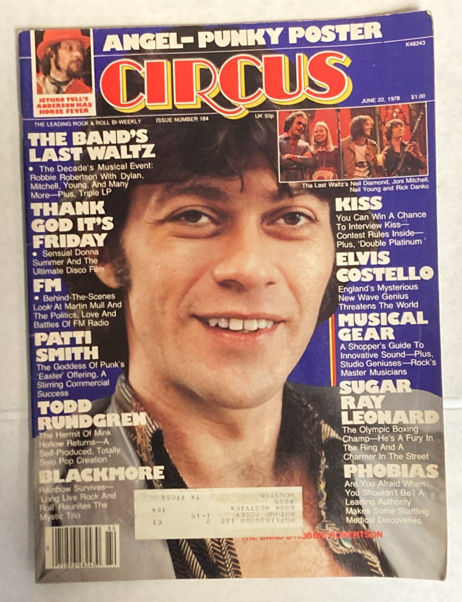 ANGEL 1978 Circus Magazine 1978 White Hot Era Punky Meadows Poster KISS Features