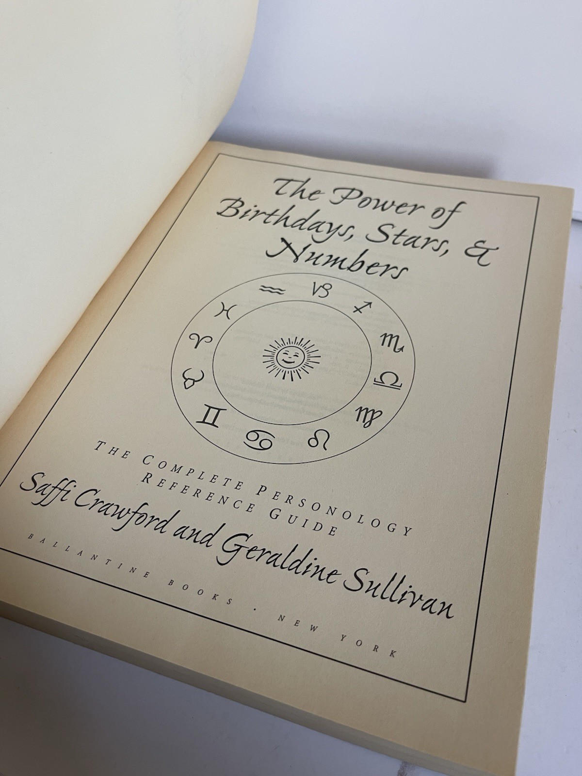 Power of Birthdays, Stars and Numbers First Edition Trade Paperback 1998 Vintage