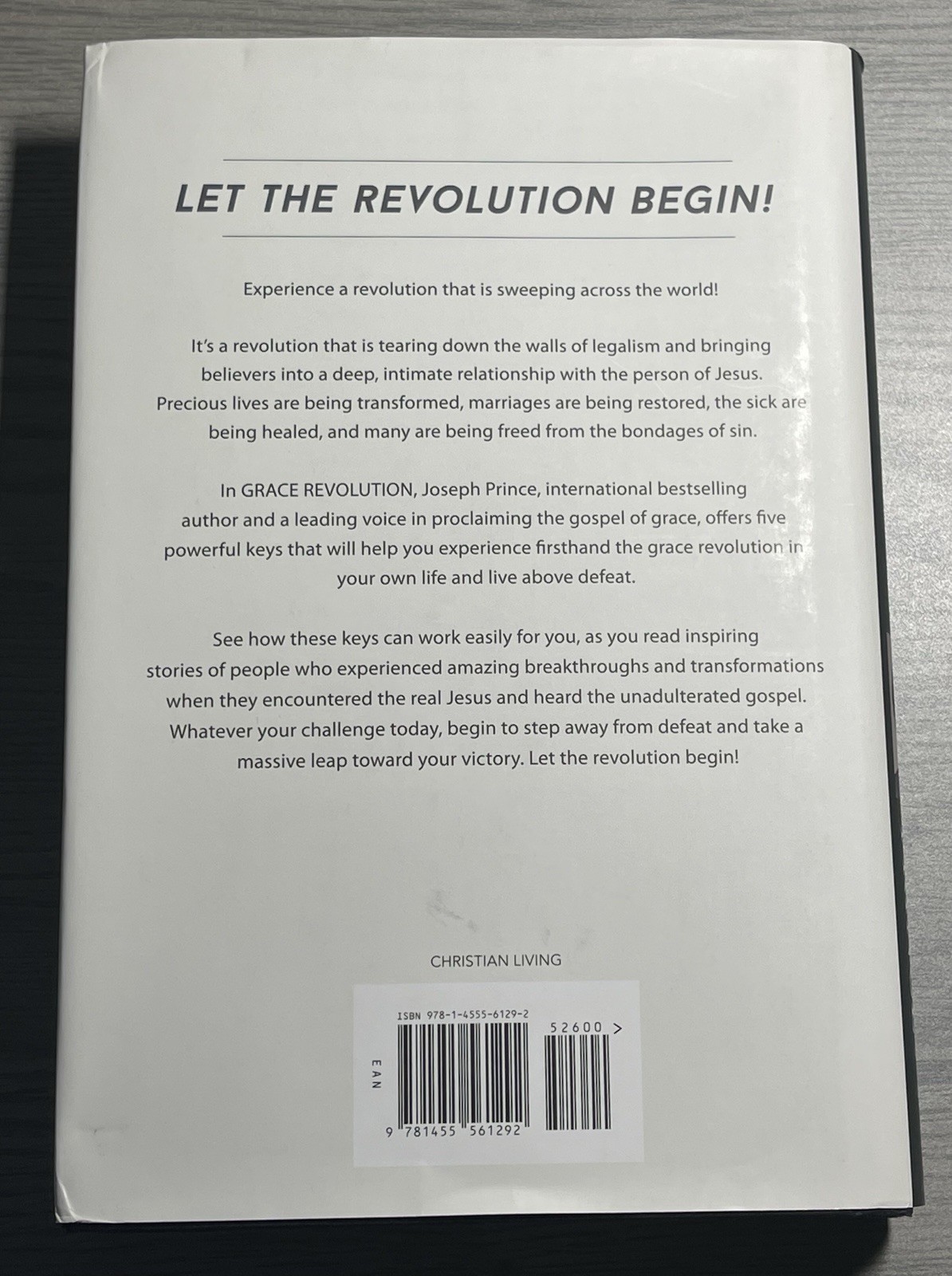 Grace Revolution Experience the Power to Live Above Defeat Joseph Prince -Unread