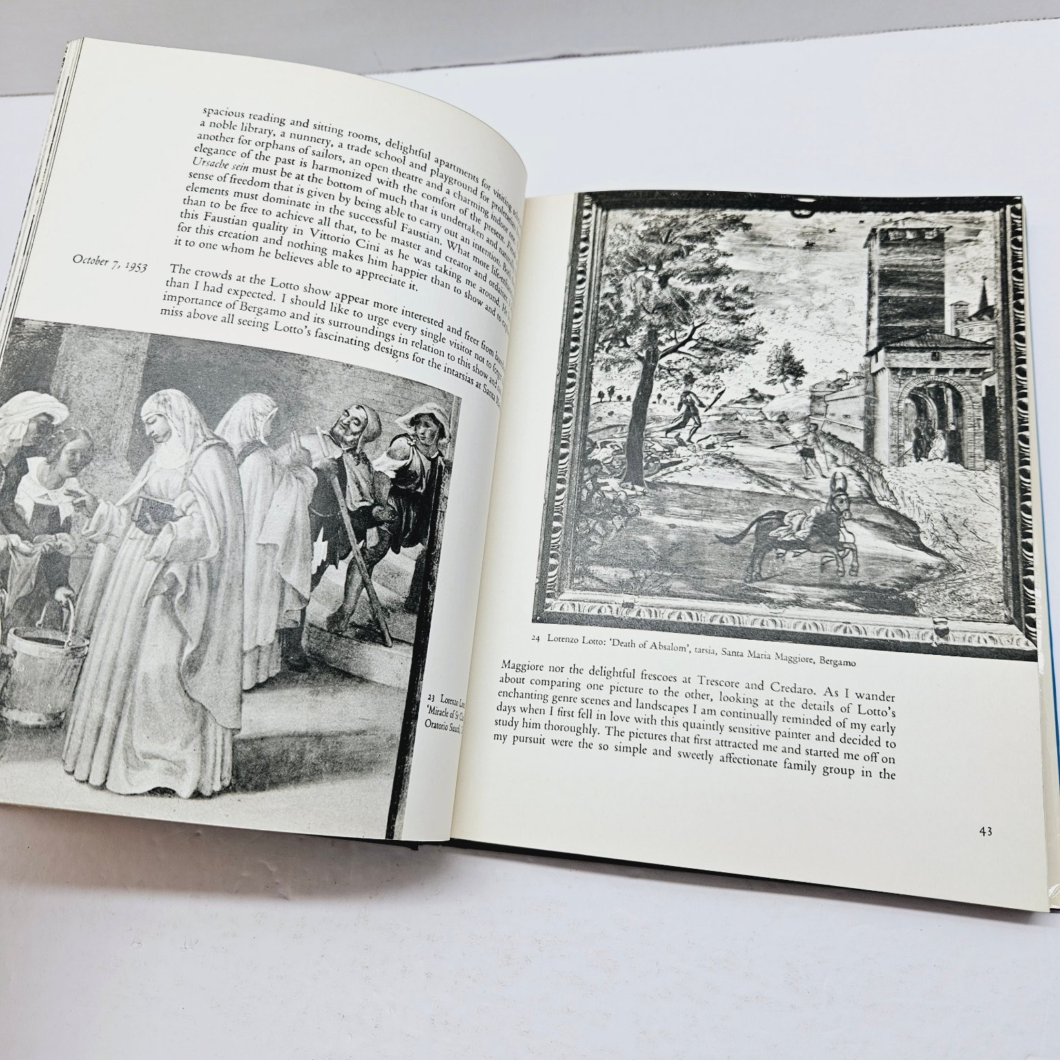 Vintage Art History Diaries – Passionate Sightseer – Bernard Berenson 1960 Hcdj