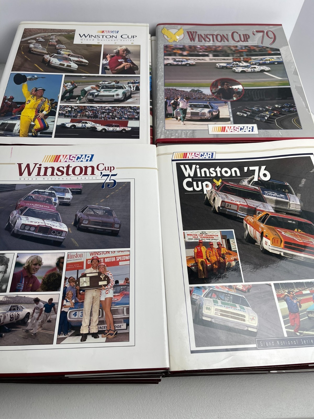 Massive Lot of Nascar Winston Cup and Misc Hardcover Books Collectible VTG (26)