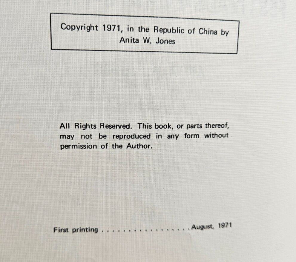 Chinese Festivals Feasts Fortunes by Anita W. Jones, 1971 Mei Ya Publications