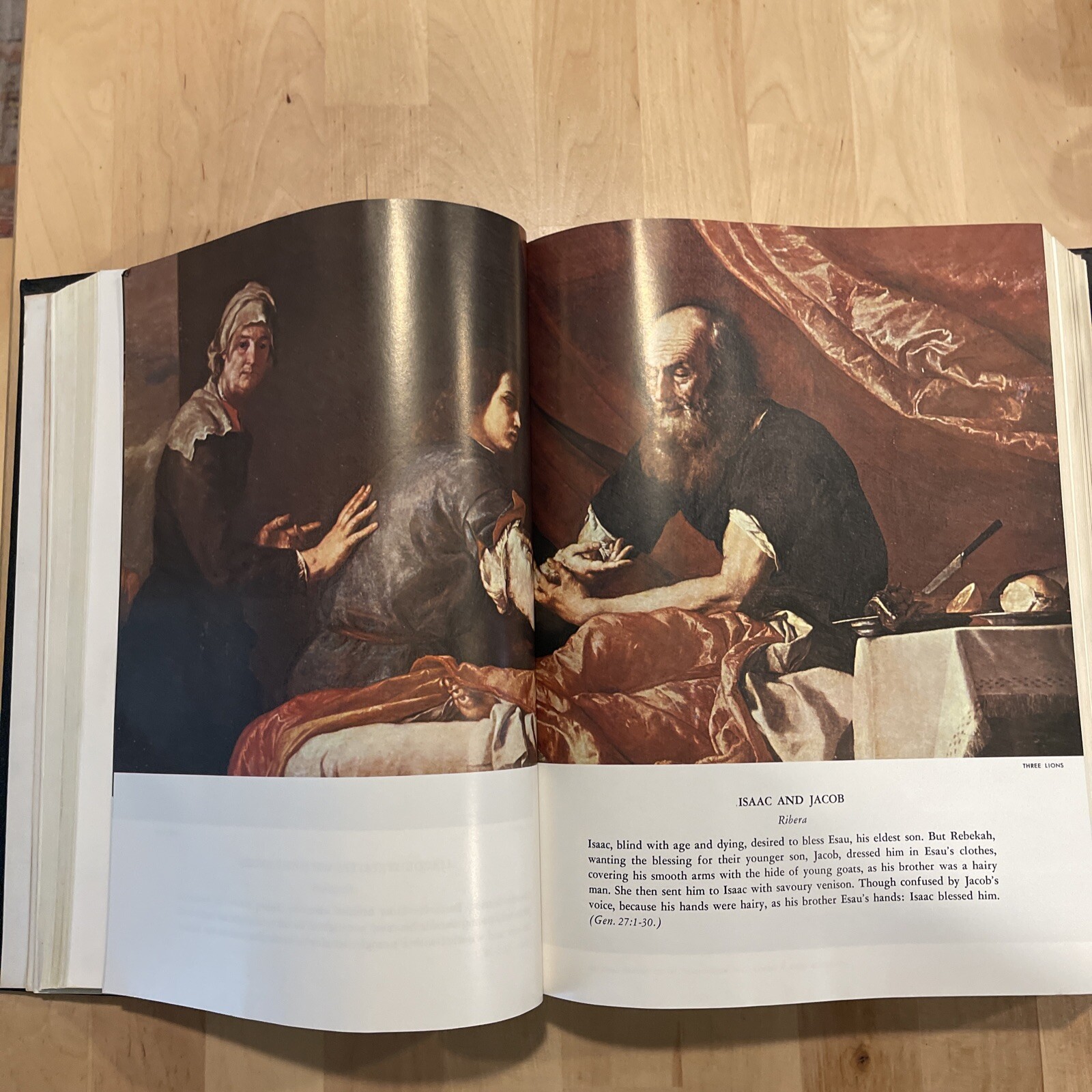 HOLY BIBLE 1970 King James Vintage HOLMAN Large Print Family Bible Illustrated