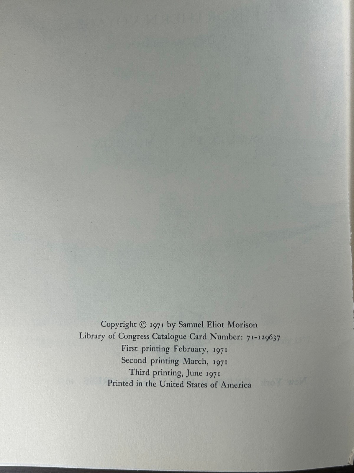 Morison EUROPEAN DISCOVERY AMERICA Northern Voyages 1971 3rd Print DJ