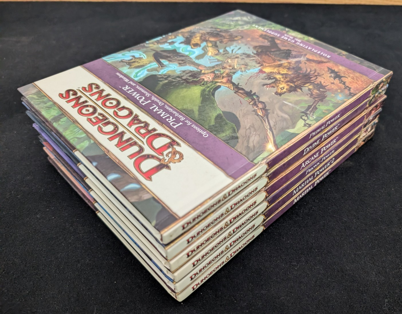 Lot of 6 Dungeons & Dragons 4e Arcane Divine Martial Psionic Primal Power VG