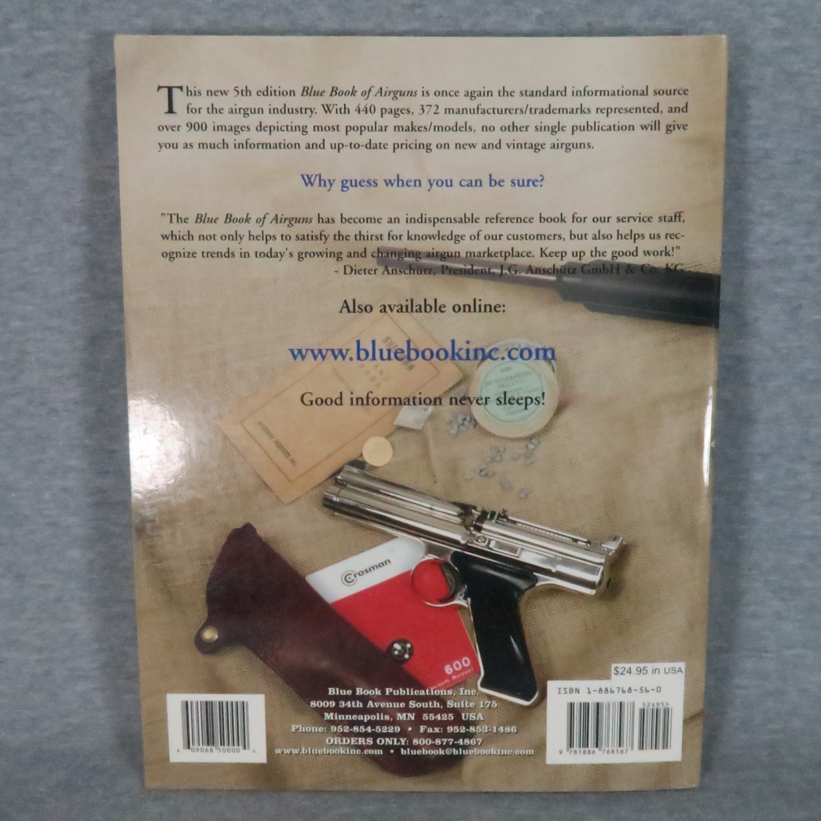 Blue Book of Airguns Robert D Beeman John B Allen 5th Edition Soft Cover Signed