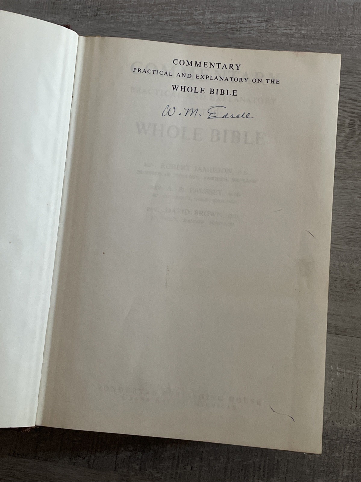 Jamieson, Fausset, and Brown’s Commentary on the Whole Bible by Robert Jamieson
