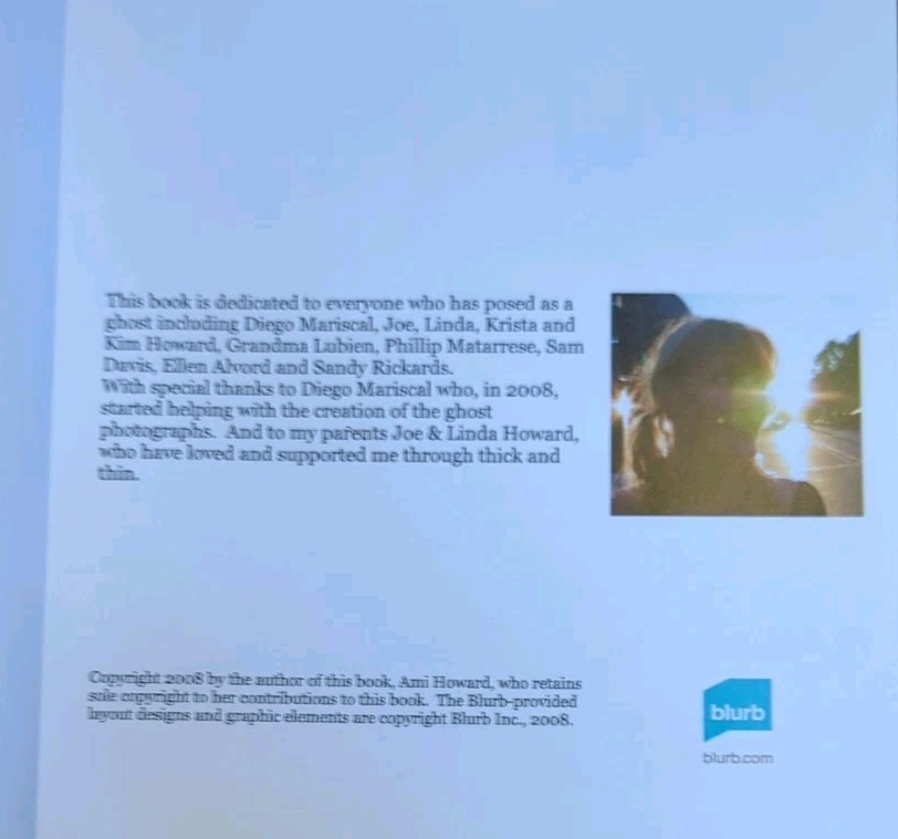 GHOST PEOPLE Paperback by Ami Howard (Blurb.com, 2008) VG free shpg