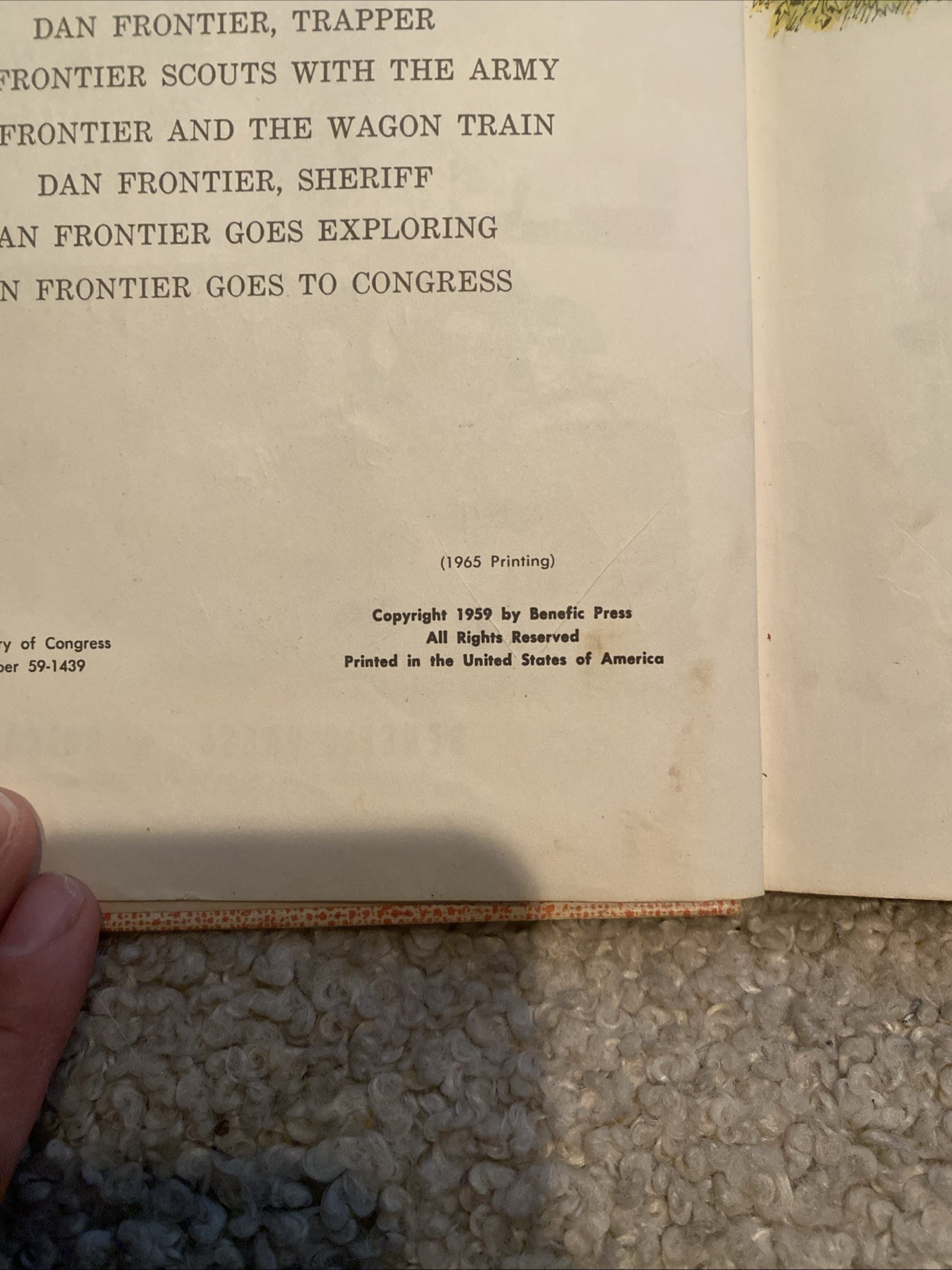 Dan Frontier and the Wagon Train William Hurley 1965 Illustrated Western Benefic