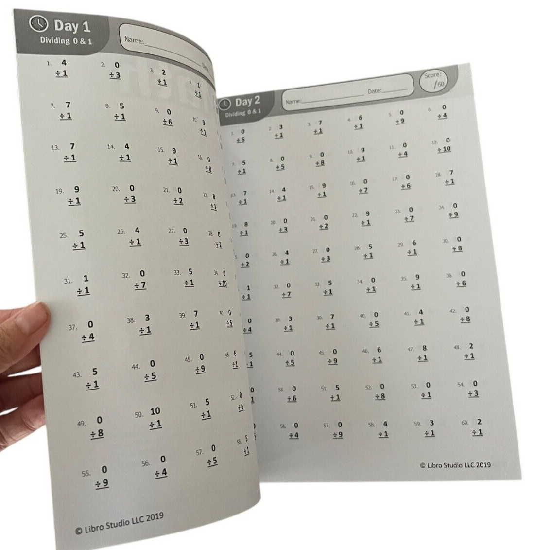 Humble Math – 100 Days of Timed Tests: Division: Grades 3-5 Math Drills *NEW