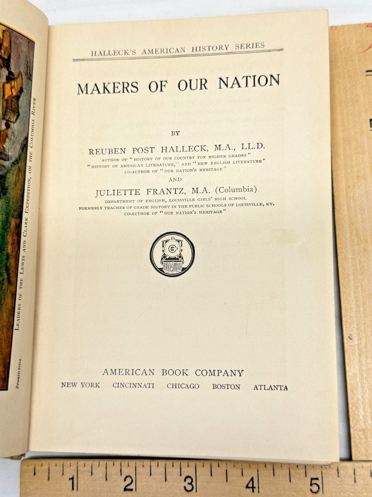 Vintage History Of America Maker’s Of Our Nation Hard Cover 1939 School Book