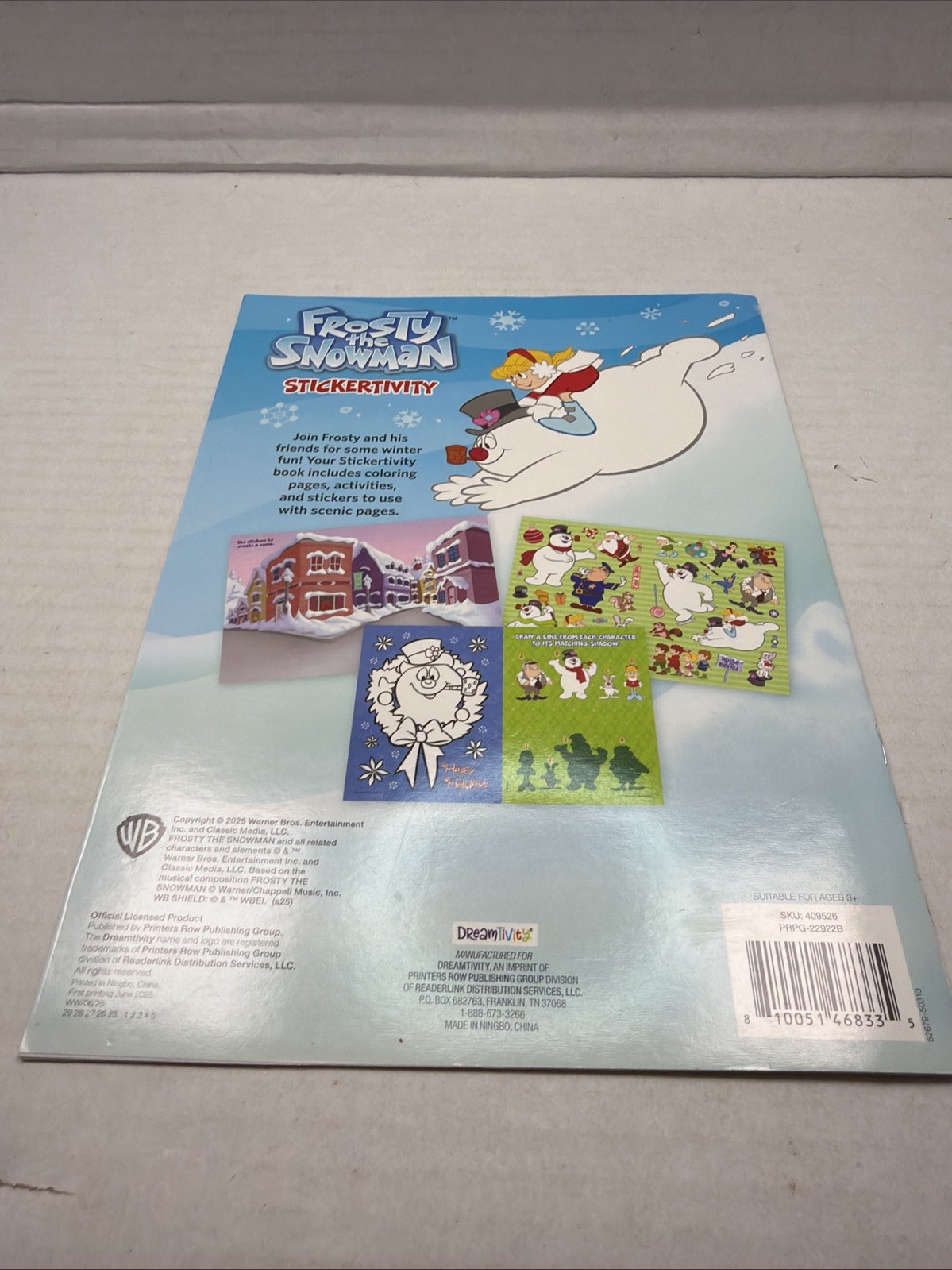 Frosty the Snowman Stickertivity book: Snow Much Fun! Activity Book & Stickers