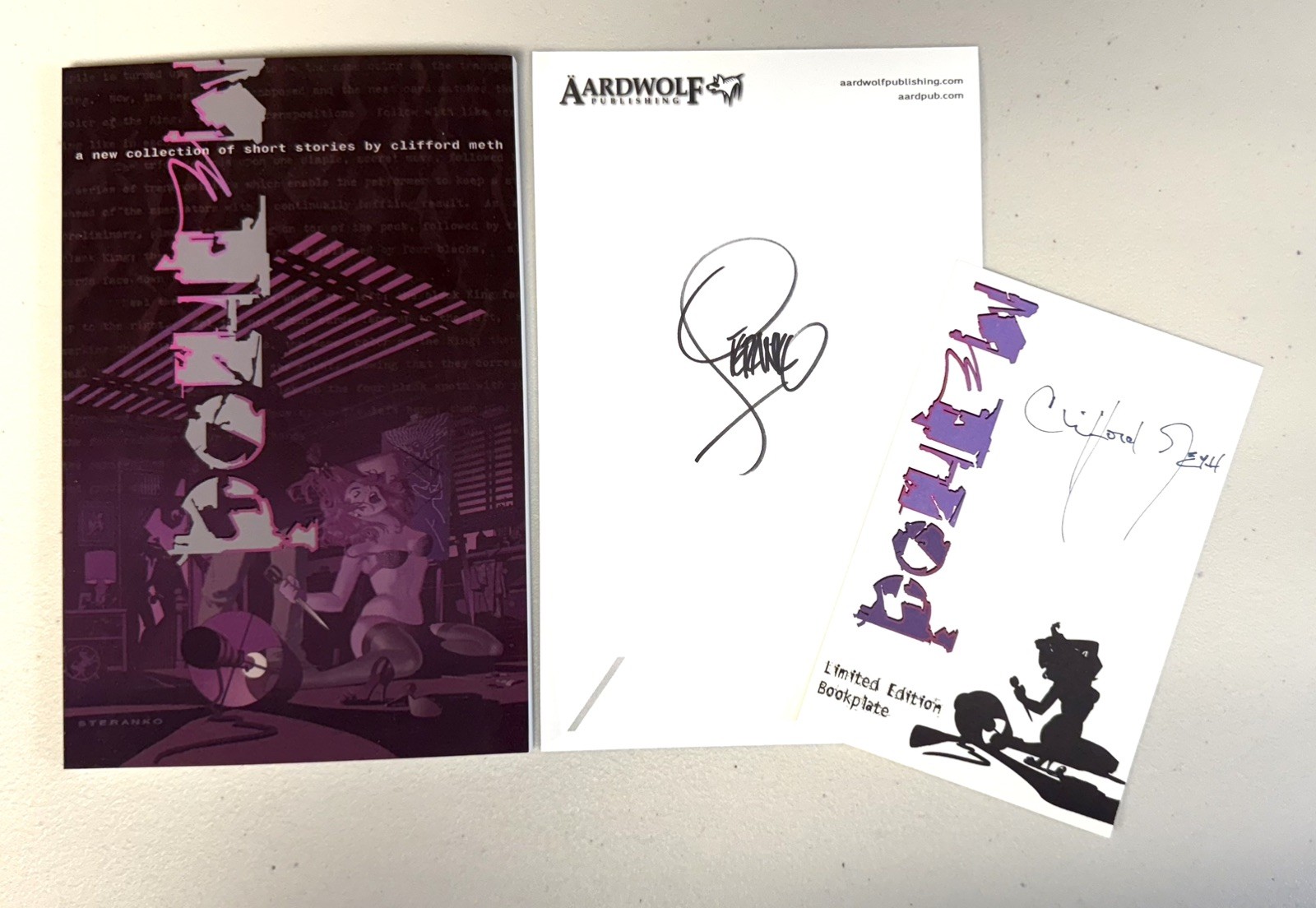 METHo.d. Clifford Meth / STERANKO book plate, edition editor’s copy – NEW