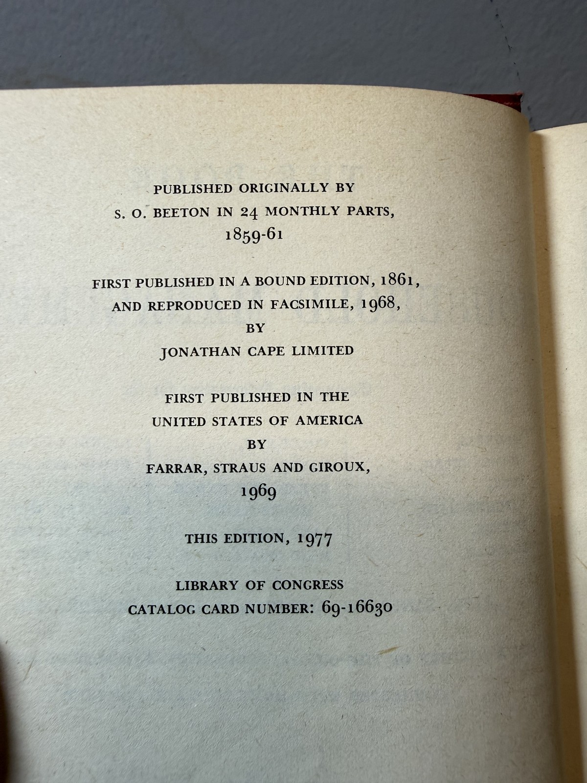 Mrs. Beeton’s Book of Household Management 1977 Facsimile Edition Vintage