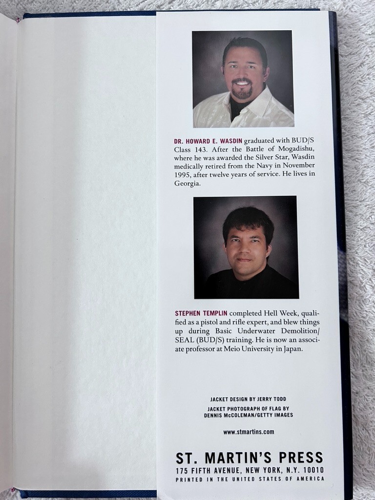 Michael Smith,Killer Elite;Howard E. Wasdin,Seal Team Six;Marcus Luttrell, Lone