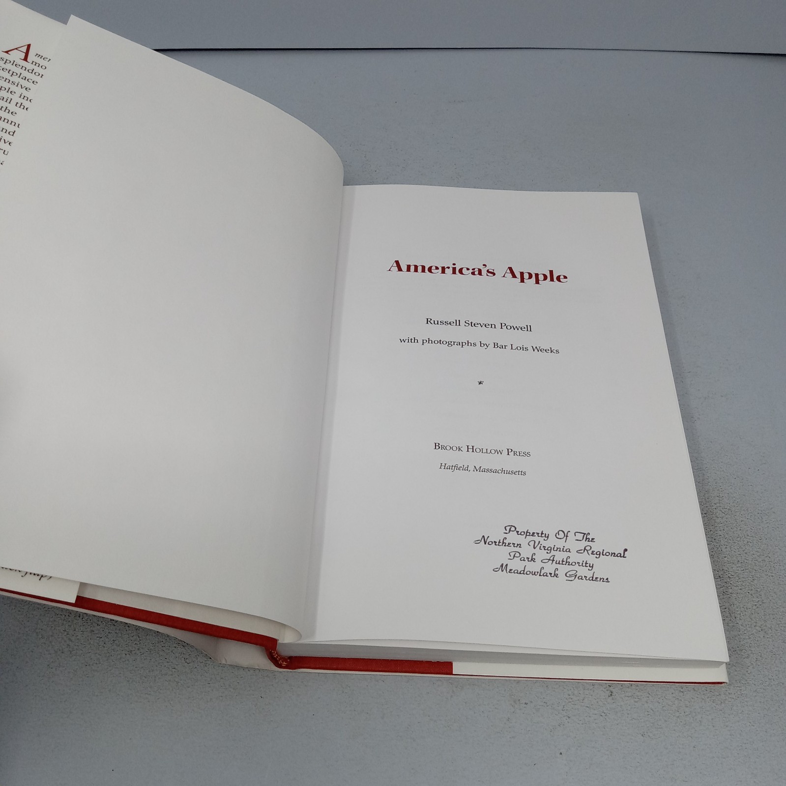 America’s Apple: 2012 Brook Hollow Press Hardcover by Russell Steven Powell