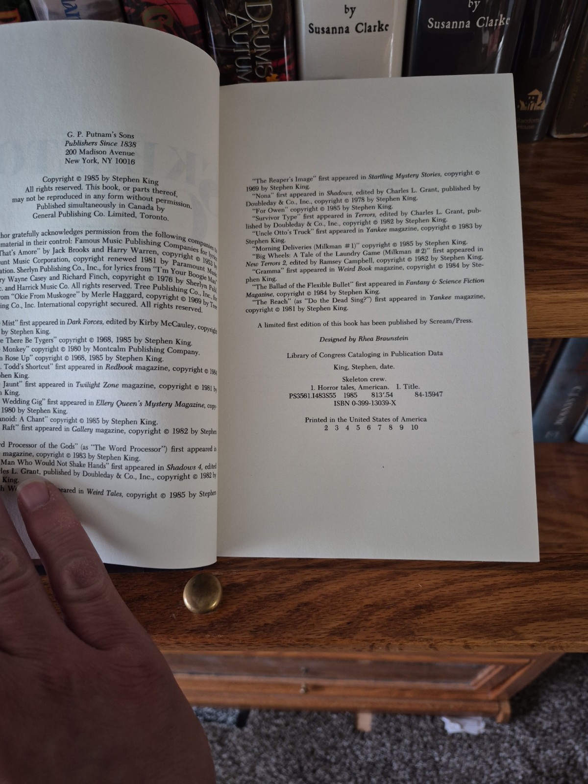 Skeleton Crew by Stephen King (1st Edition) Absolutely Beautiful FINE/FINE Copy