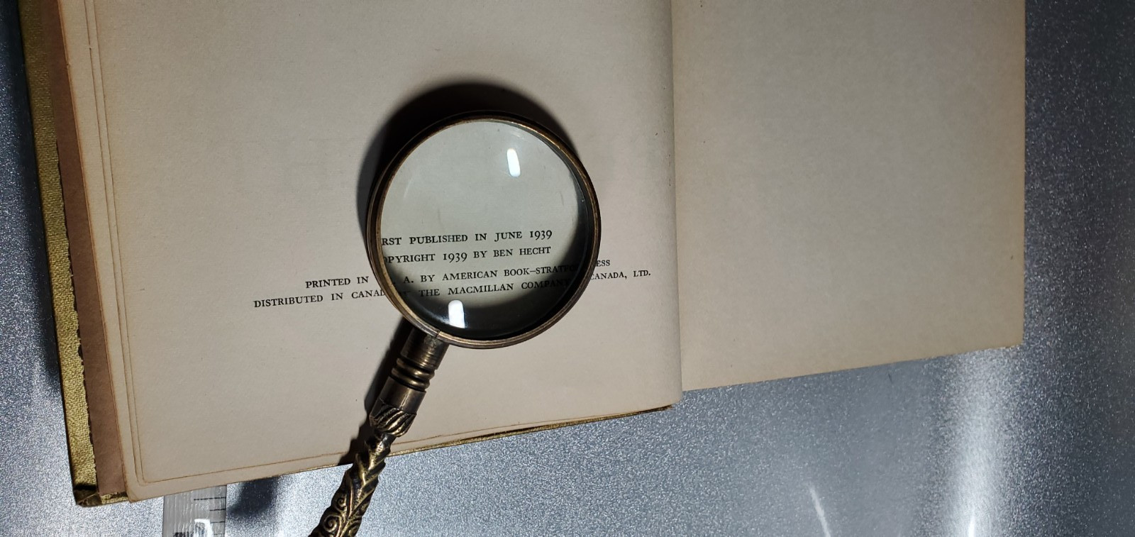 A BOOK OF MIRACLES By Ben Hecht – 1939
