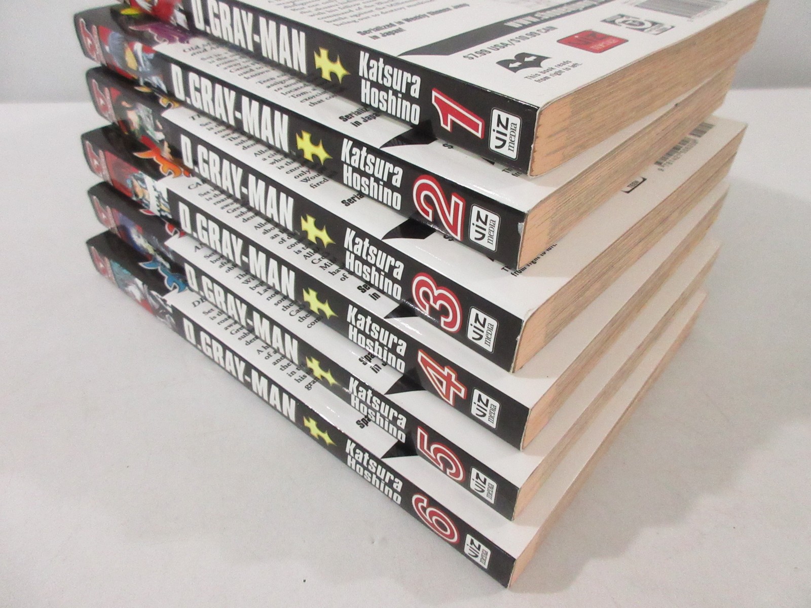D.Gray-man Manga Volumes 1-6 Set Katsura Hoshino Shonen Jump Advanced VIZ Media