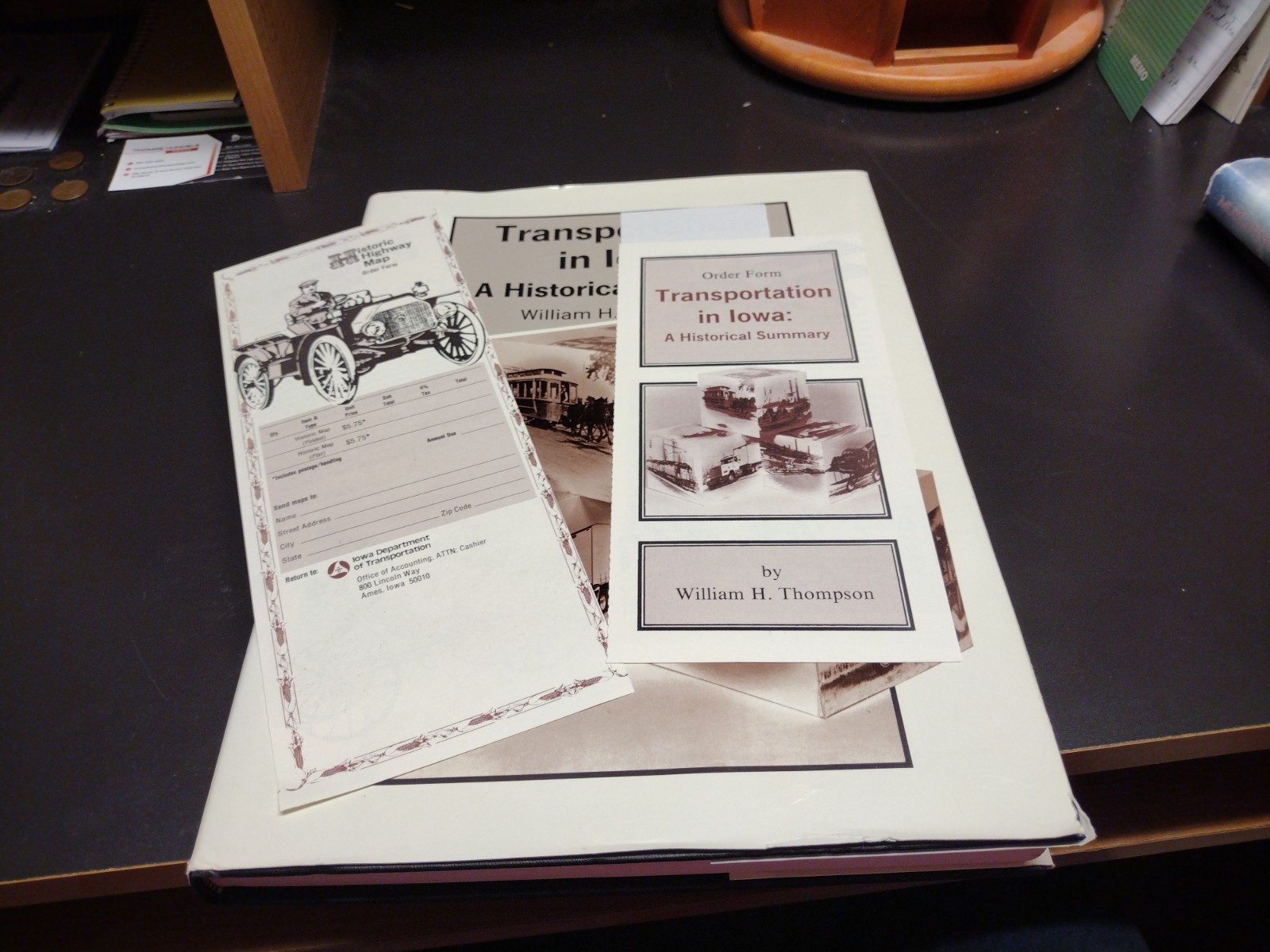 Transportation in Iowa A Historical Summary William H. Thompson 1989 w Large Map