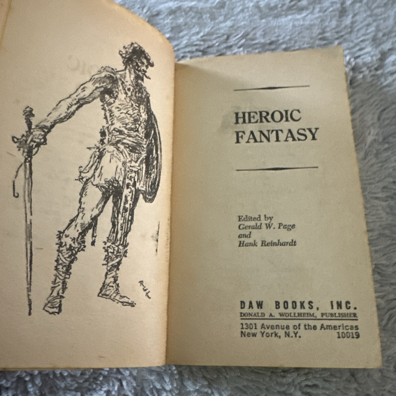 Heroic Fantasy 1979 DAW No 334 & The Years Best Fantasy Paperbacks 1st Print