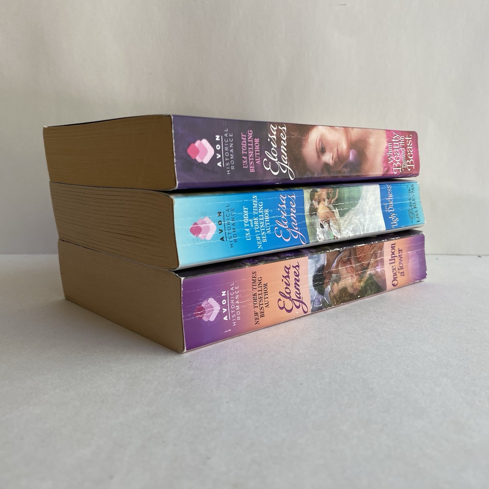 Eloisa James Lot of 3 Fairy Tales, Once Upon a Tower, The Ugly Duchess Avon