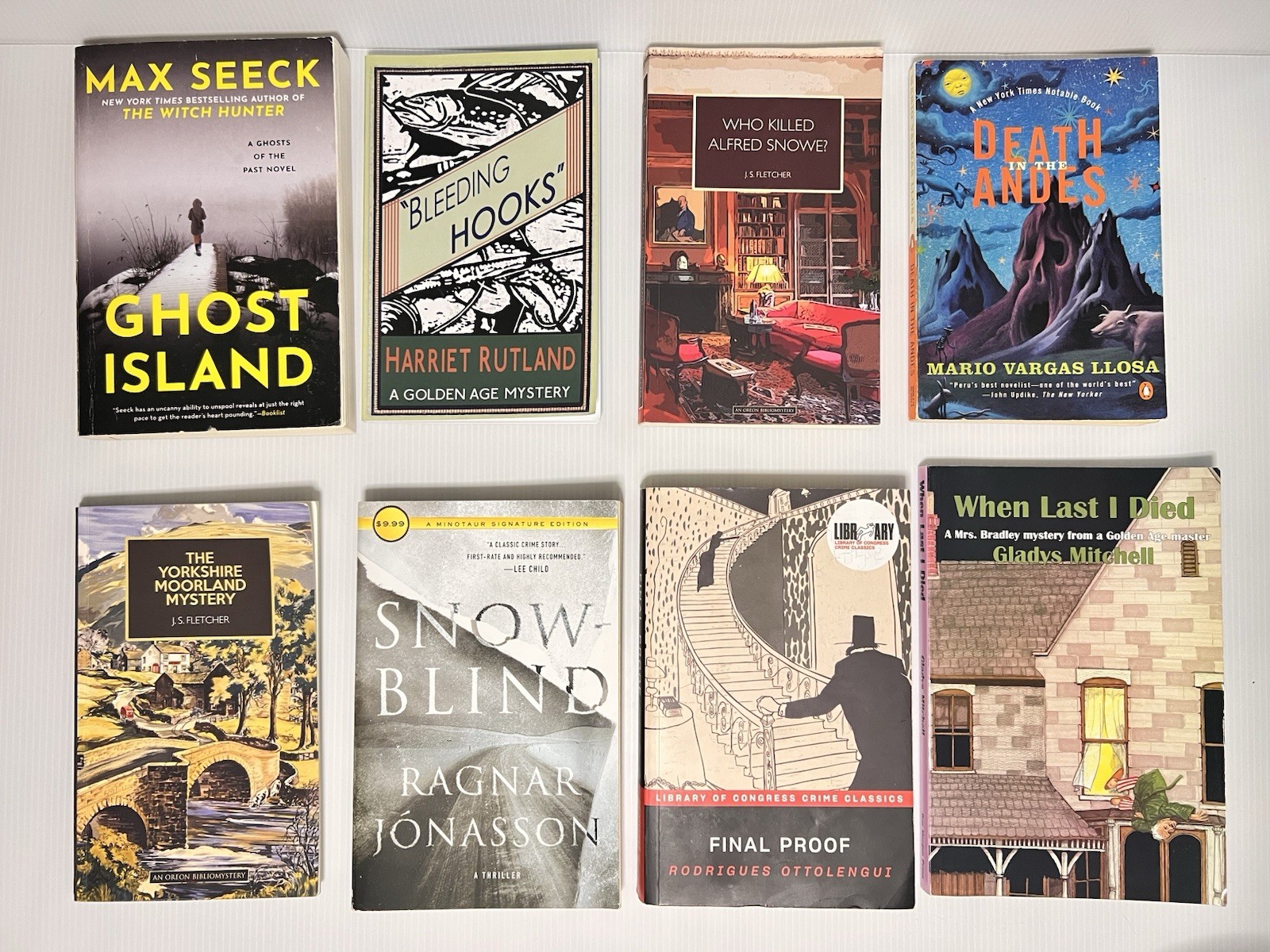 Lot Of 8 Mixed Authors Crime / Mystery / Thriller Paperback Books